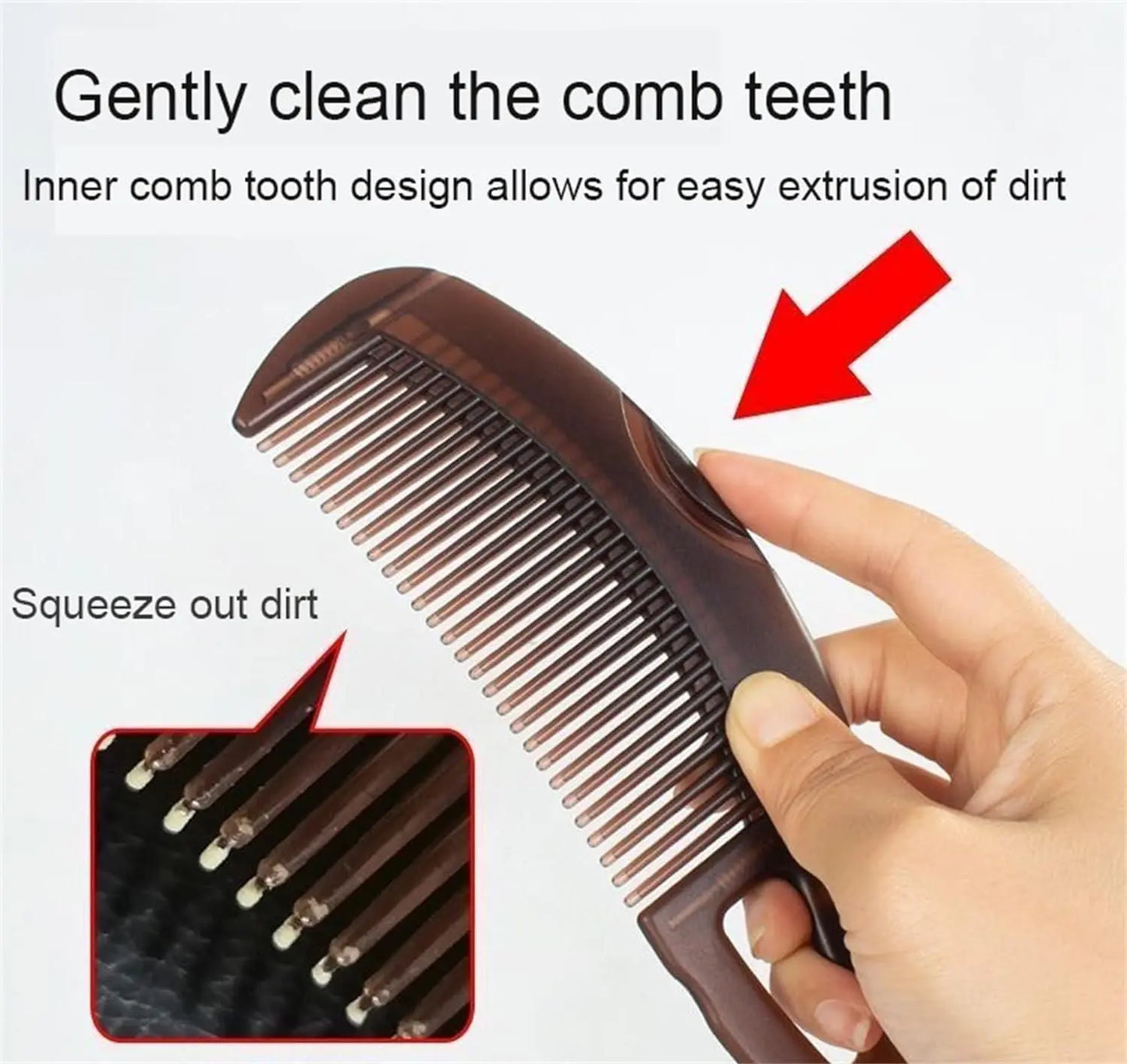 2-in-1 Dandruff & Lice Removal Comb – Stainless Steel Anti-Nit Hair Scalp Cleaner for Adults & Kids