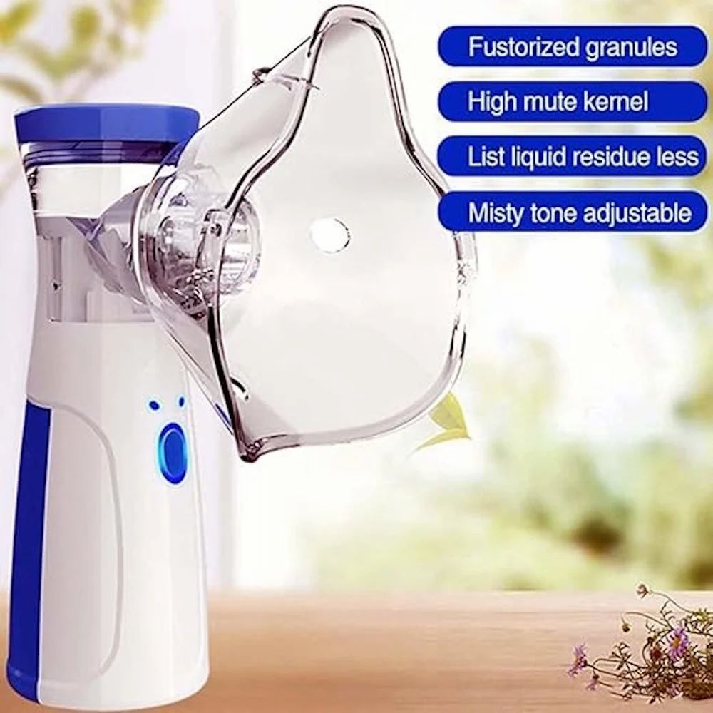 Portable Mesh Nebulizer for Kids & Adults – USB Rechargeable, Silent & Compact