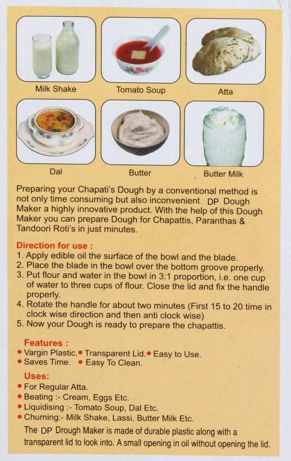 Mini Atta Maker | 2-in-1 Dough Kneading & Mixing Machine for Home Use