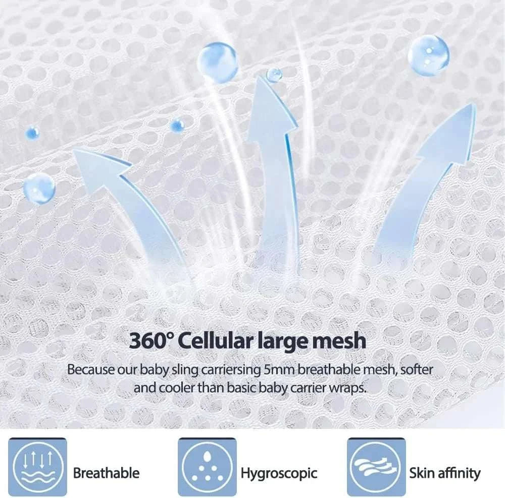 Baby Carrier Sling Wrap Baby Carrier Newborn to Toddler Ergonomic 3D Mesh Baby Wraps Carrier