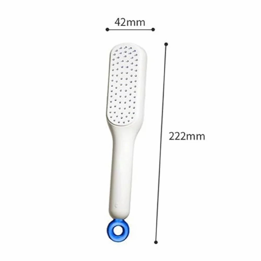Self-Cleaning Hair Comb – One-Pull Clean Anti-Static Massage Detangler