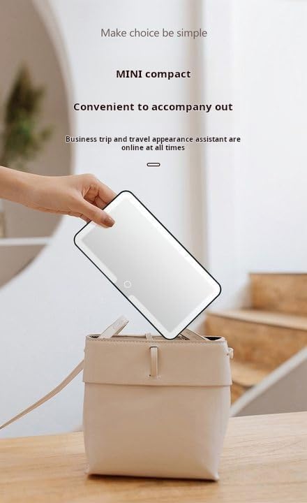 Rechargeable Car Visor Vanity Mirror with LED Lights – Touch Control