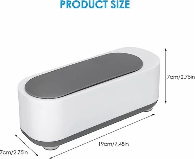 Mini Ultrasonic Jewelry Cleaner – Portable Sonic Cleaning Machine for Rings, Glasses & Coins