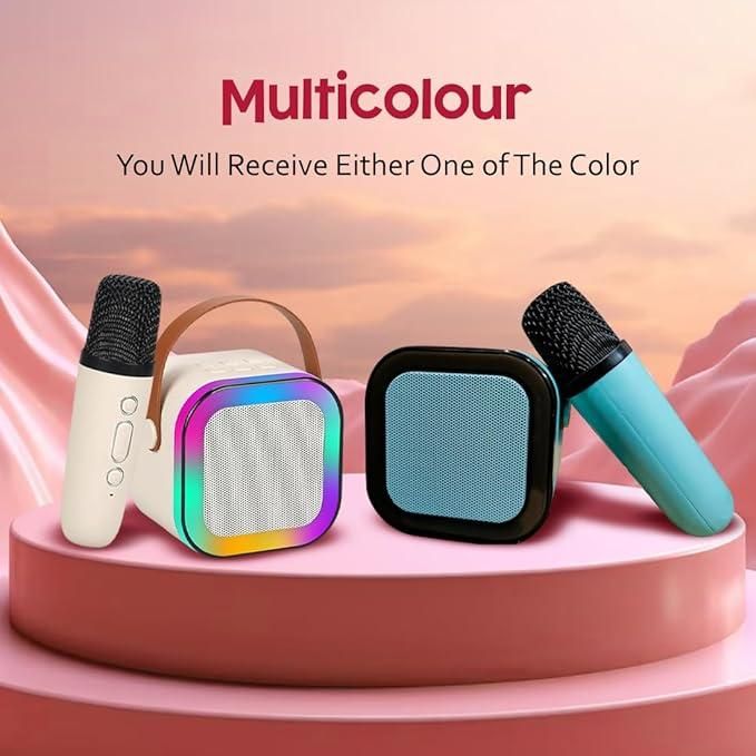 Wireless Bluetooth Karaoke Microphone | Rechargeable 3-in-1 Mic with Speaker & Echo Effects