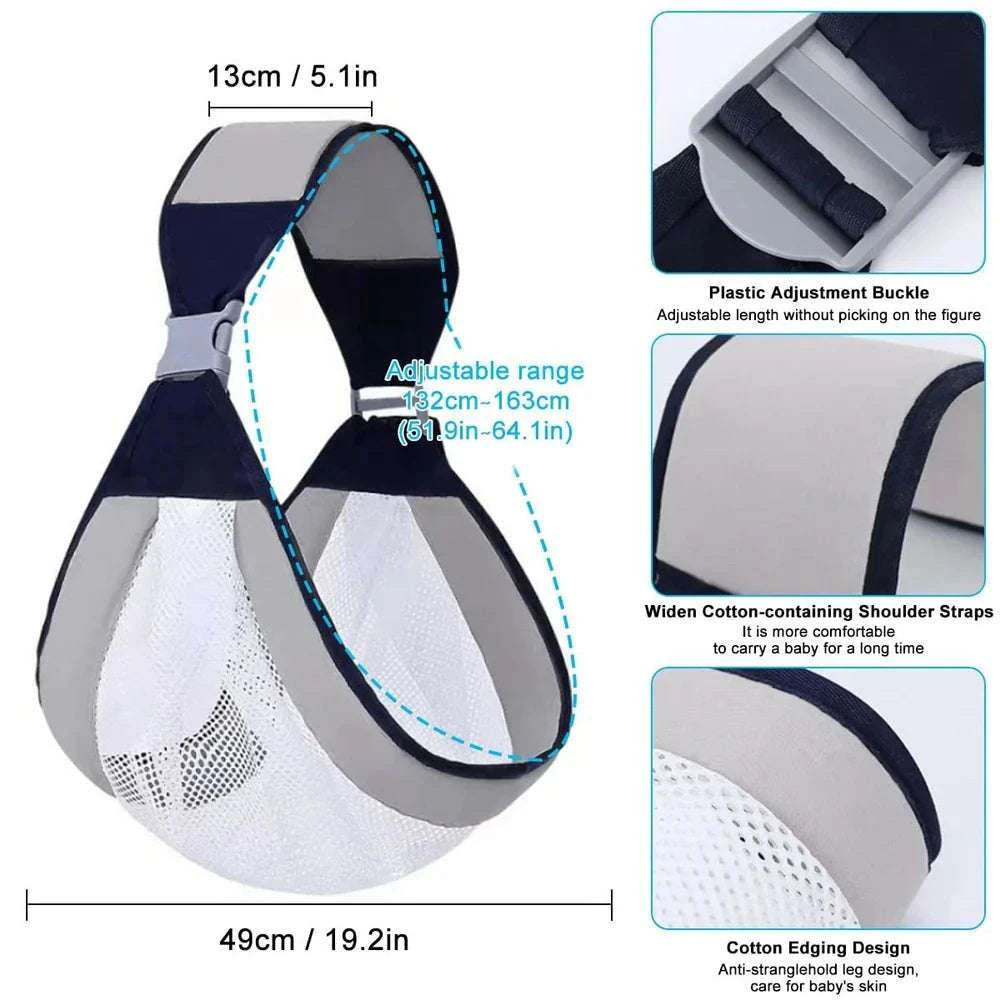 Baby Carrier Sling Wrap Baby Carrier Newborn to Toddler Ergonomic 3D Mesh Baby Wraps Carrier