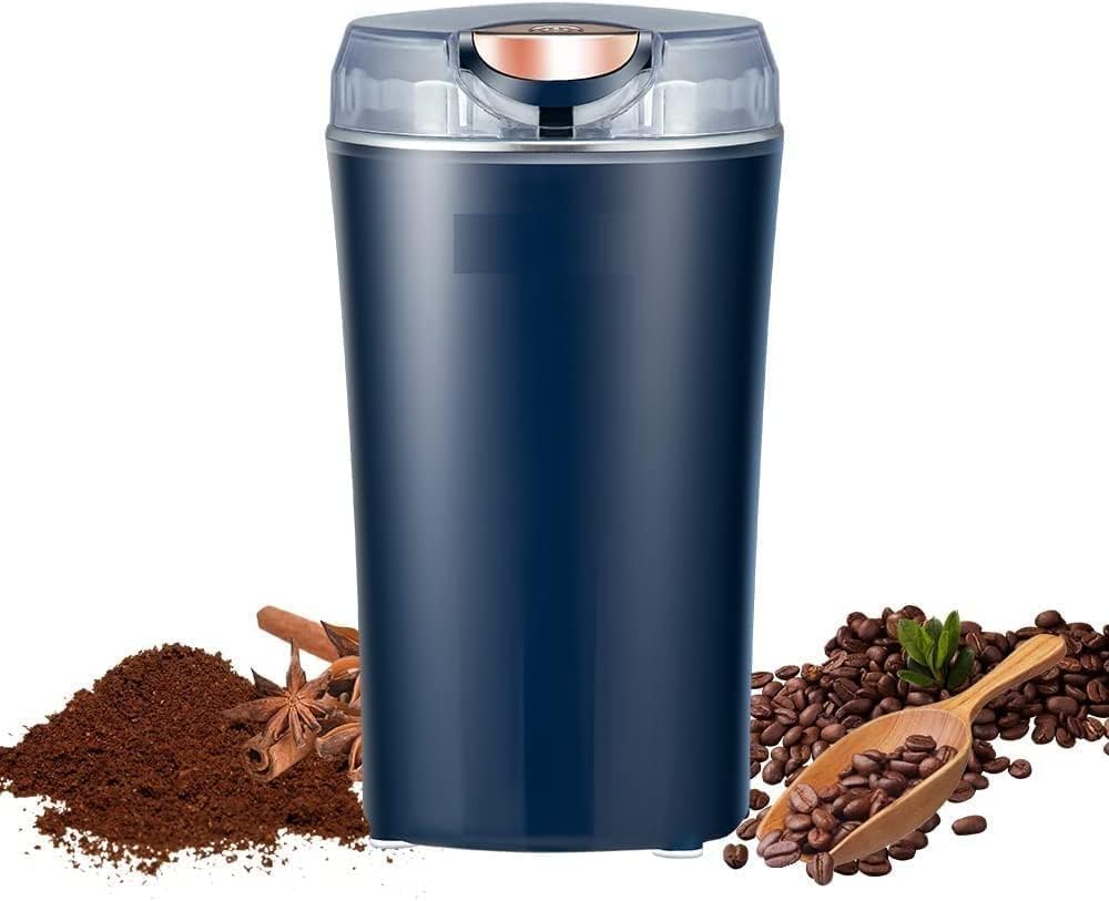 Portable Electric Coffee & Spice Grinder – Stainless Steel, USB Rechargeable