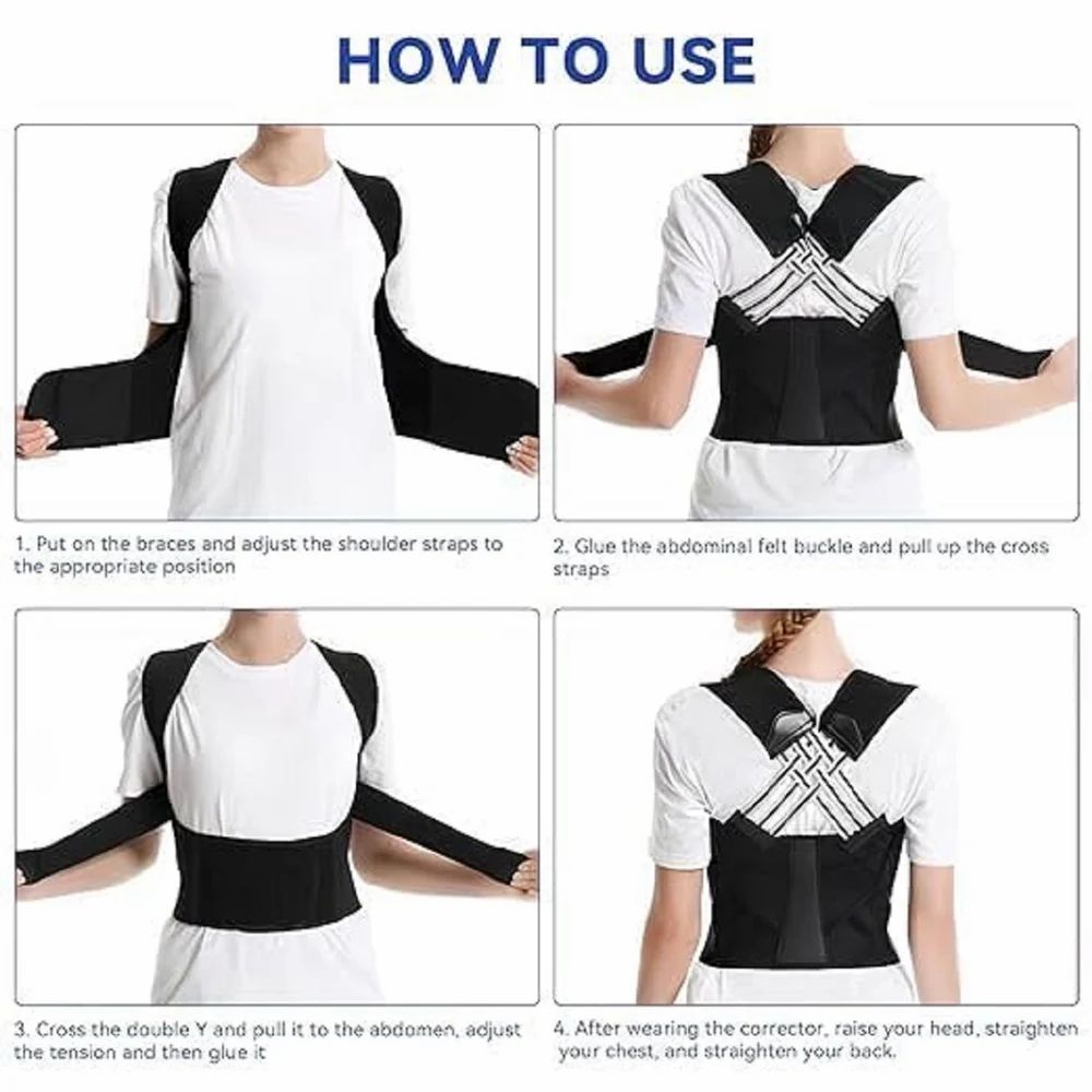 Adjustable Posture Corrector & Back Support Brace for Men & Women