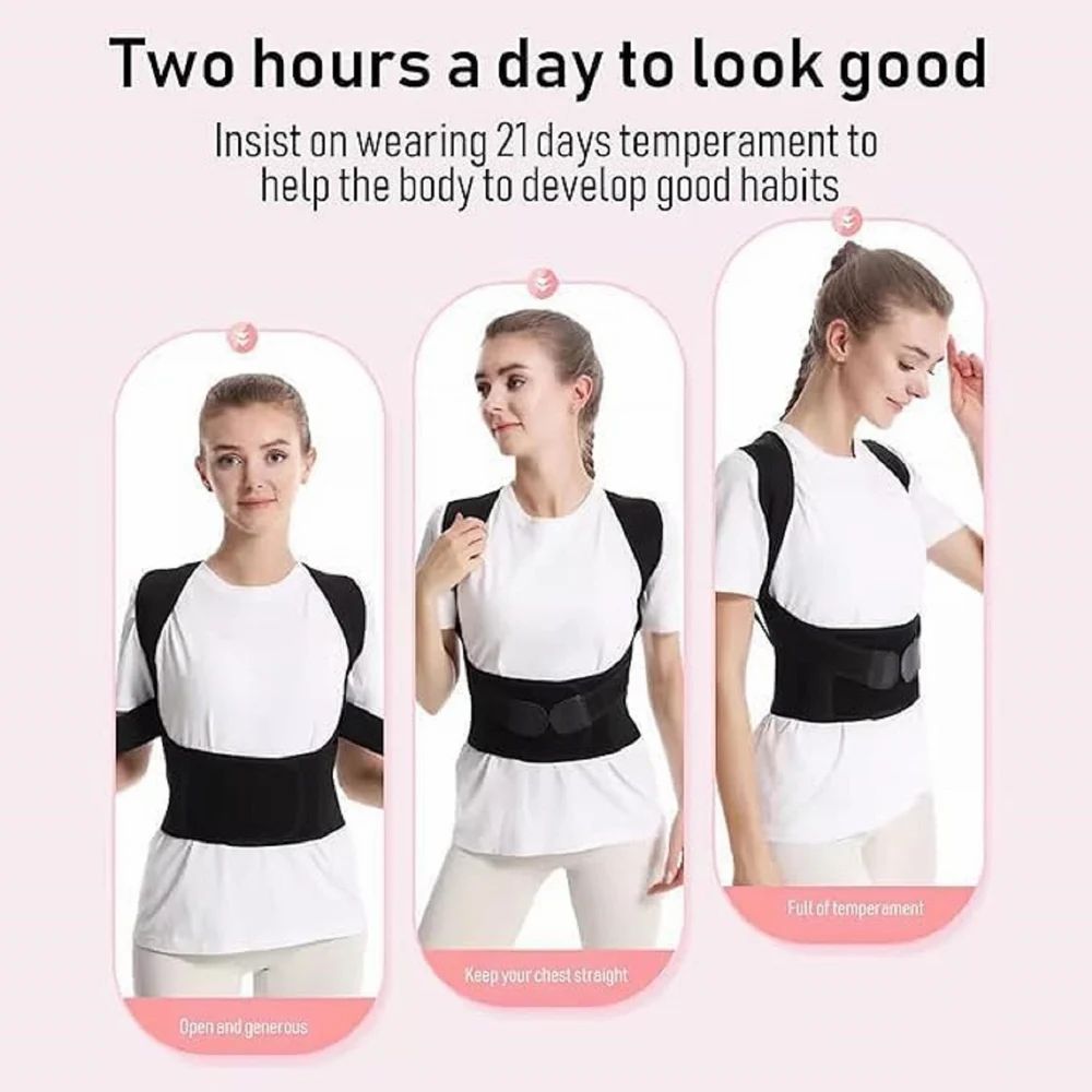 Adjustable Posture Corrector & Back Support Brace for Men & Women