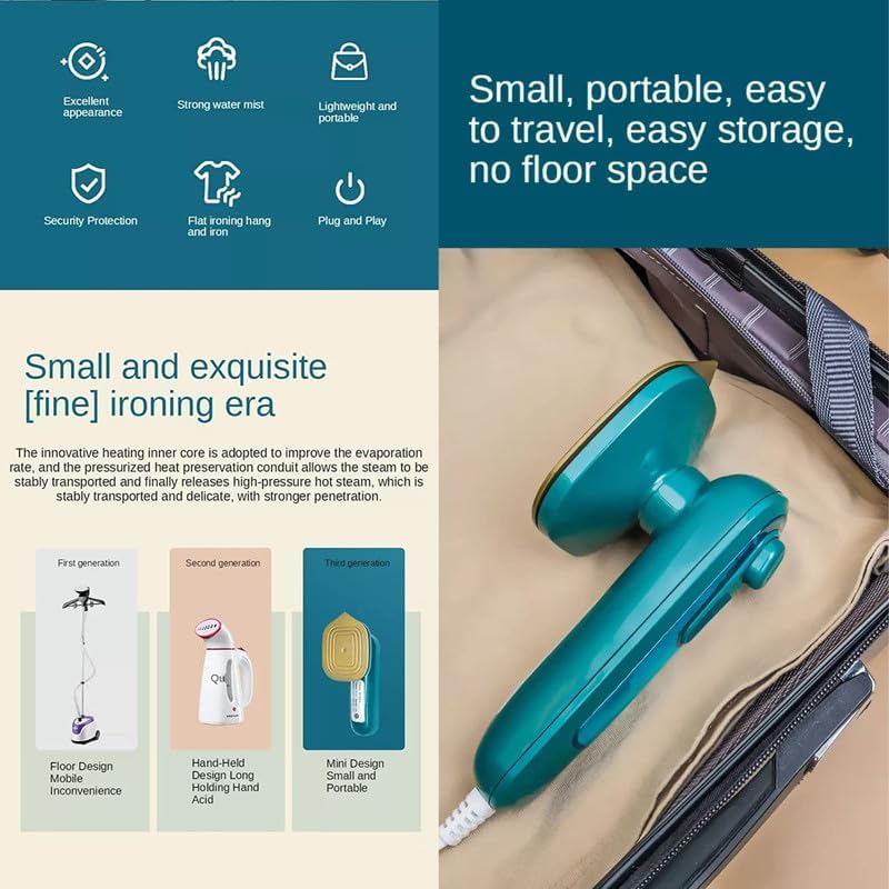 Mini Portable Handheld Steam Iron – Travel-Friendly & Quick Wrinkle Remover
