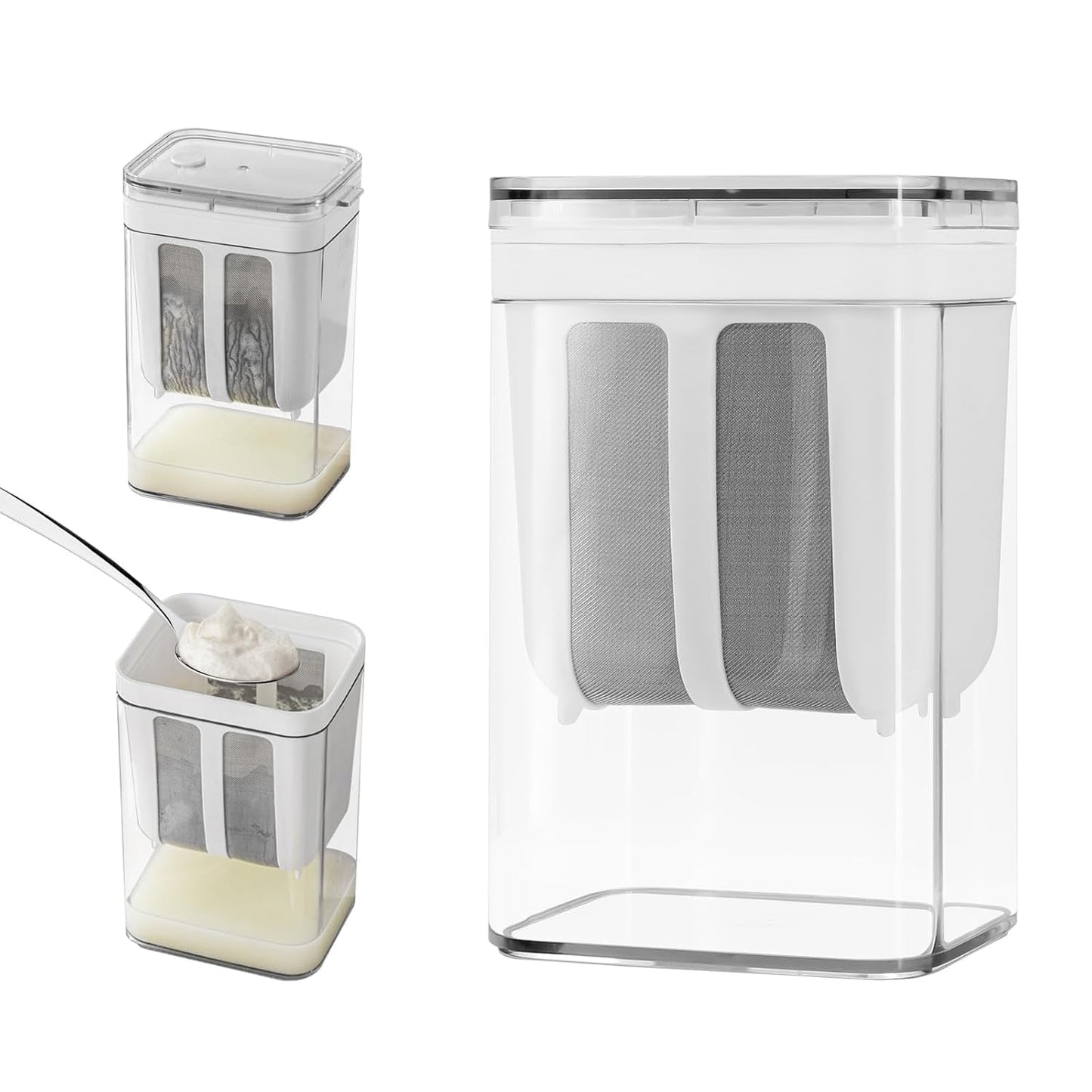 Greek Yogurt Strainer & Curd Maker,  1400ml Multi-Function Filter