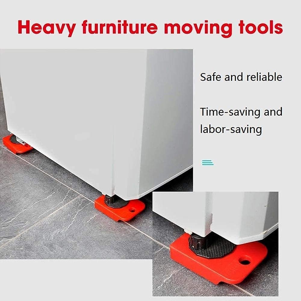 Furniture Lifter Mover Tool Set Heavy Duty Furniture Lifter Mover Tool Set, Furniture Moving Roller Wheel Set for Washing Machines,Fridge