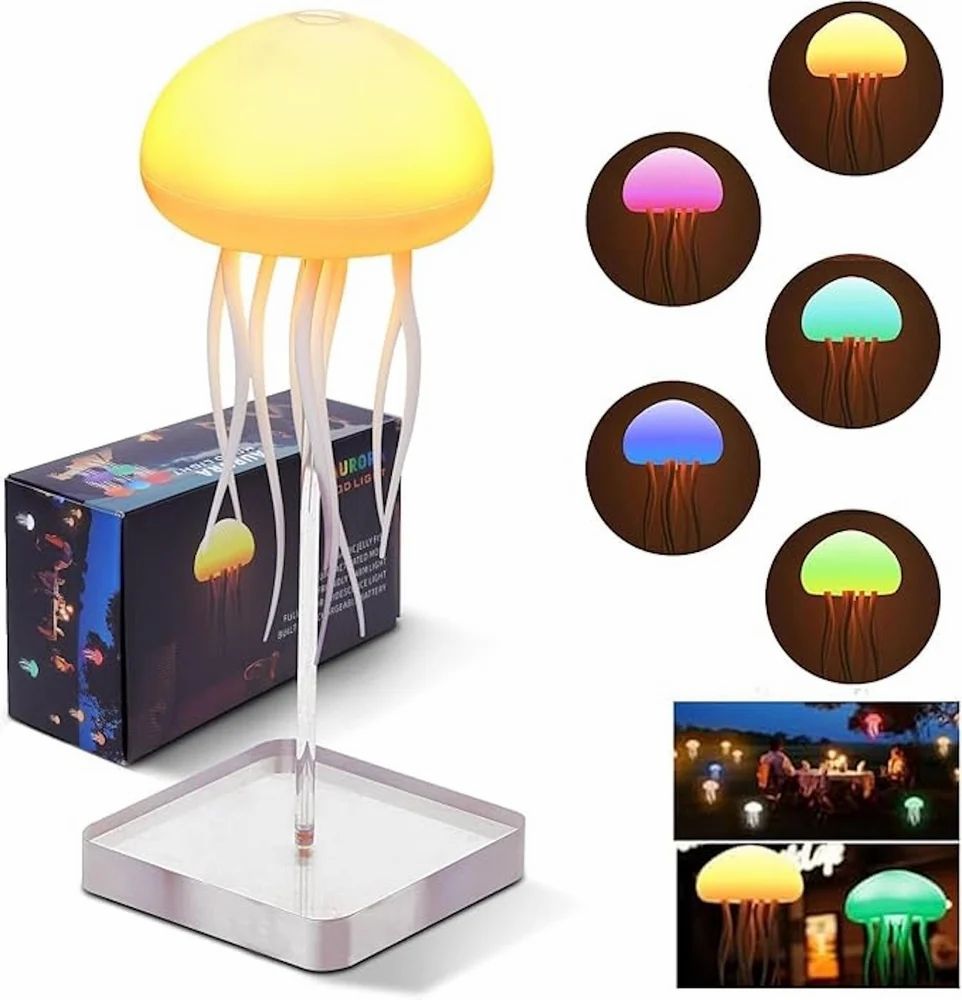 Floating Jellyfish RGB LED Night Lamp – Soothing Mood Light for Home, Kids, and Gifting