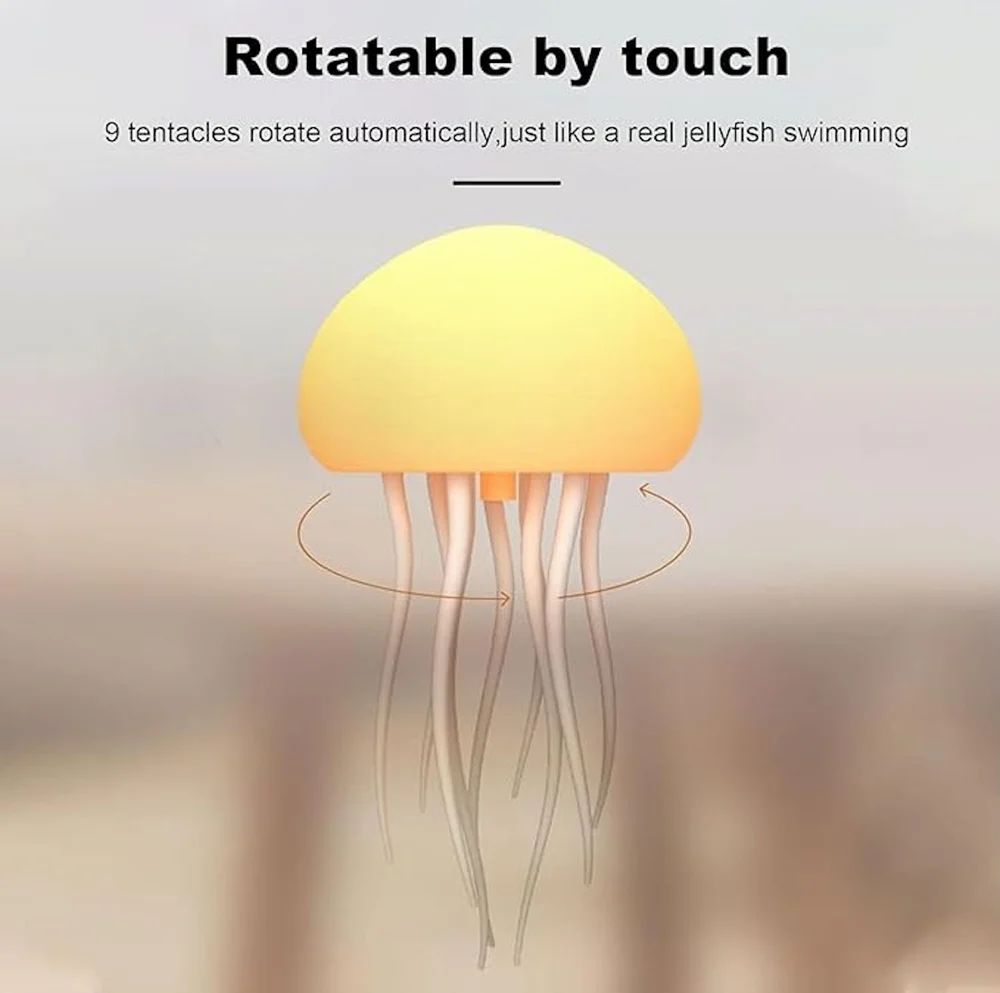 Floating Jellyfish RGB LED Night Lamp – Soothing Mood Light for Home, Kids, and Gifting