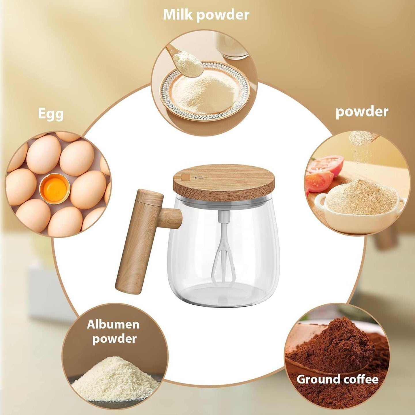 Self-Stirring Electric Mug – Multipurpose Automatic Mixer