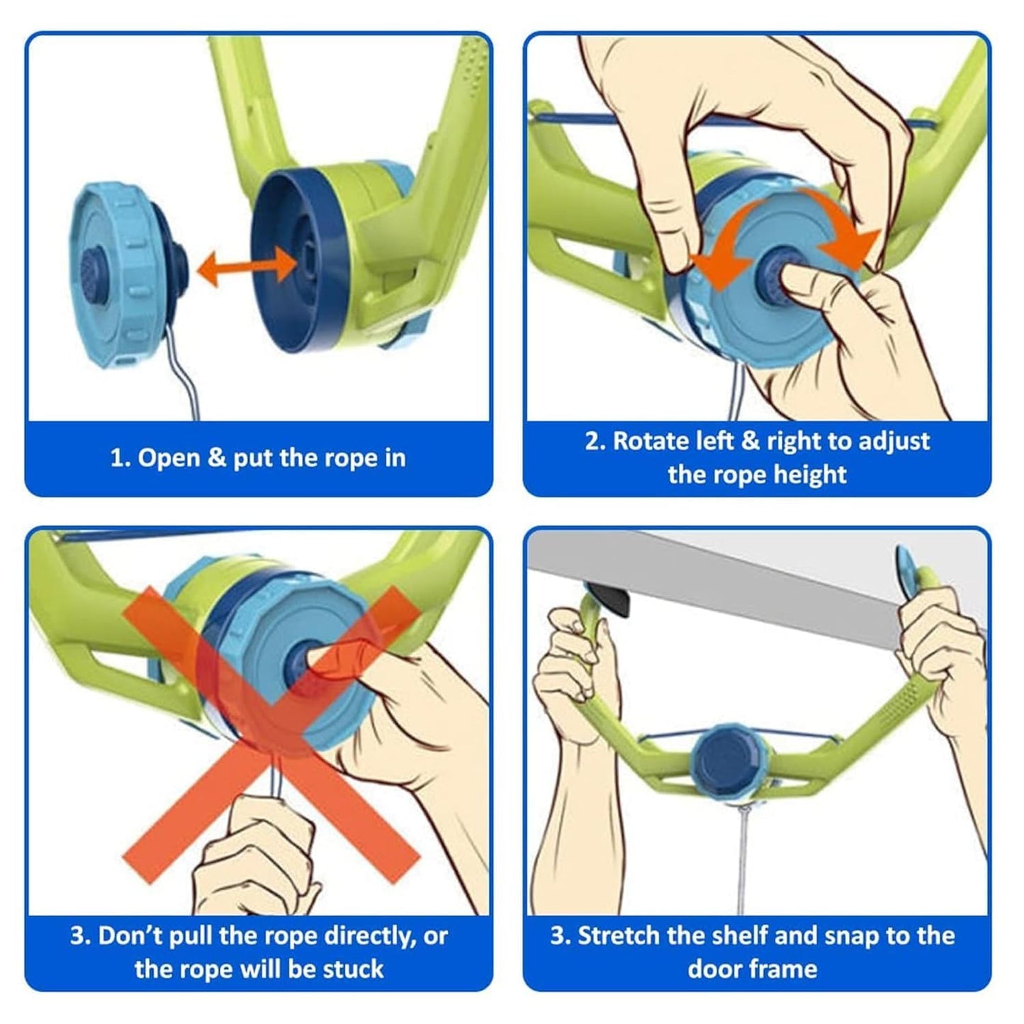 Hanging Table Tennis Game for Kids & Adults – Indoor Self-Training Kit
