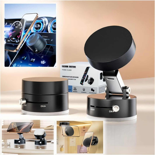 Magnetic Phone Holder – Multi-Surface, 360° Swivel, Easy Portable Mount