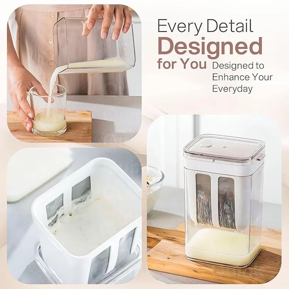 Greek Yogurt Strainer & Curd Maker,  1400ml Multi-Function Filter