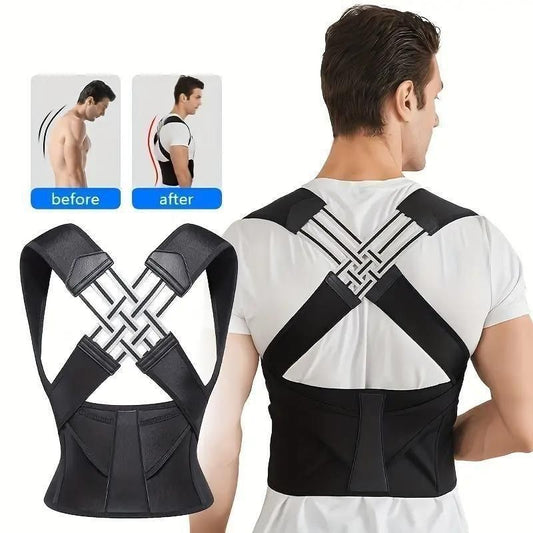 Adjustable Posture Corrector & Back Support Brace for Men & Women