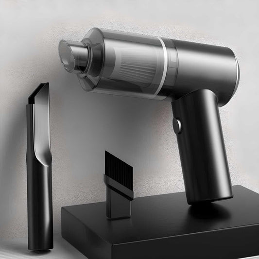 3-in-1 Portable Car Vacuum Cleaner with Inflator & Light – Rechargeable Mini Vacuum for Car & Home