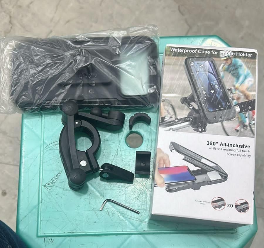 Waterproof Mobile Phone Holder for Bike & Cycle – Touch-Friendly Pouch & 360° Rotation