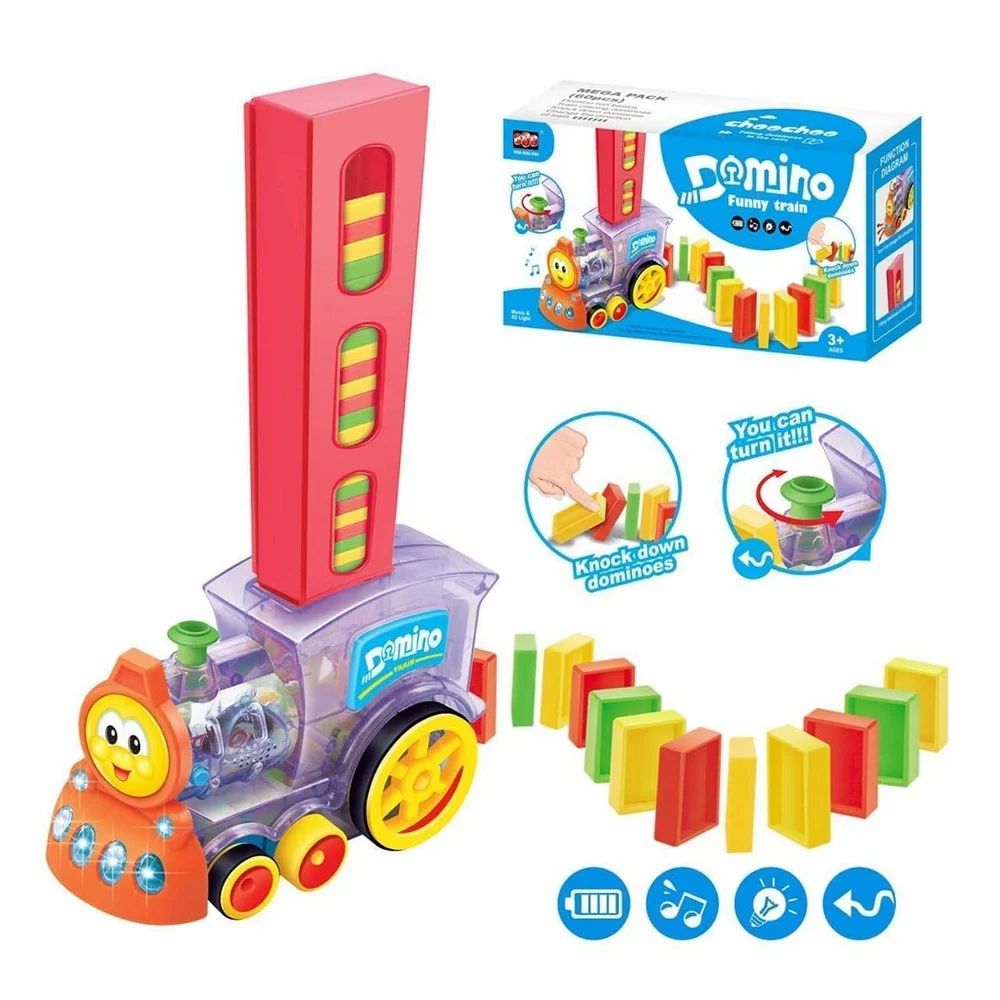 Electric Toy Train Set for Kids – Battery Operated, Track Assembly with Lights & Sounds – Ideal Gift for Boys & Girls