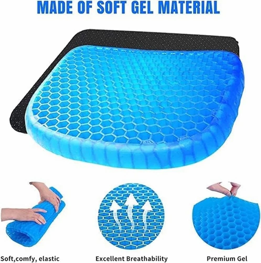 Egg Sitting Gel Flex Cushion Seat Sitter | Orthopedic Gel Seat Cushion for Comfort & Support