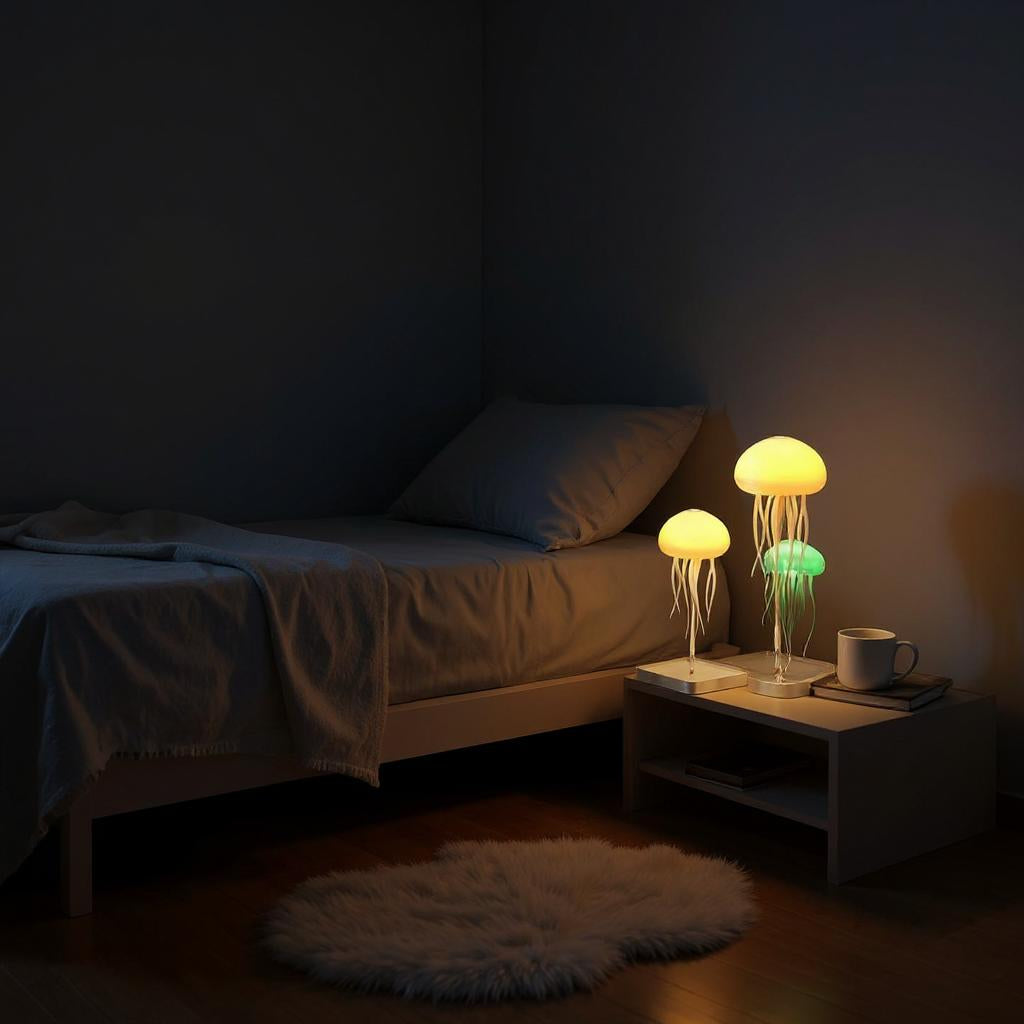 Floating Jellyfish RGB LED Night Lamp – Soothing Mood Light for Home, Kids, and Gifting