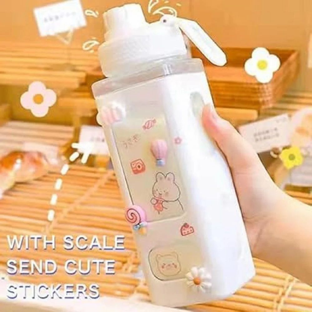 Kawaii Cartoon Water Bottle – Cute Portable Bottle for Kids & Adults