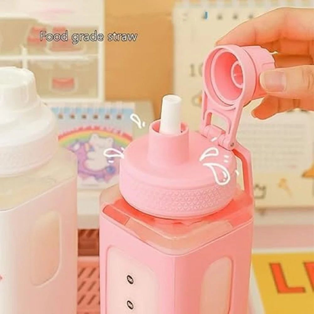 Kawaii Cartoon Water Bottle – Cute Portable Bottle for Kids & Adults