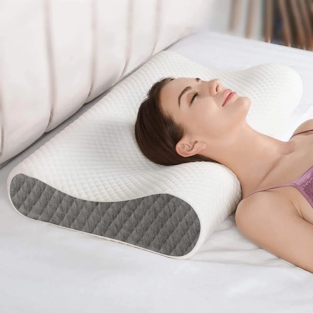 Ergonomic Memory Foam Pillow for Neck & Back Support