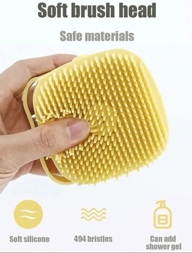 Silicone Refillable Shower Brush with Soap Dispenser – 2-in-1 Body Scrubber for Bathing & Massage