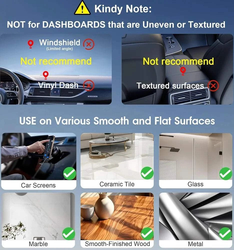 Magnetic Phone Holder – Multi-Surface, 360° Swivel, Easy Portable Mount